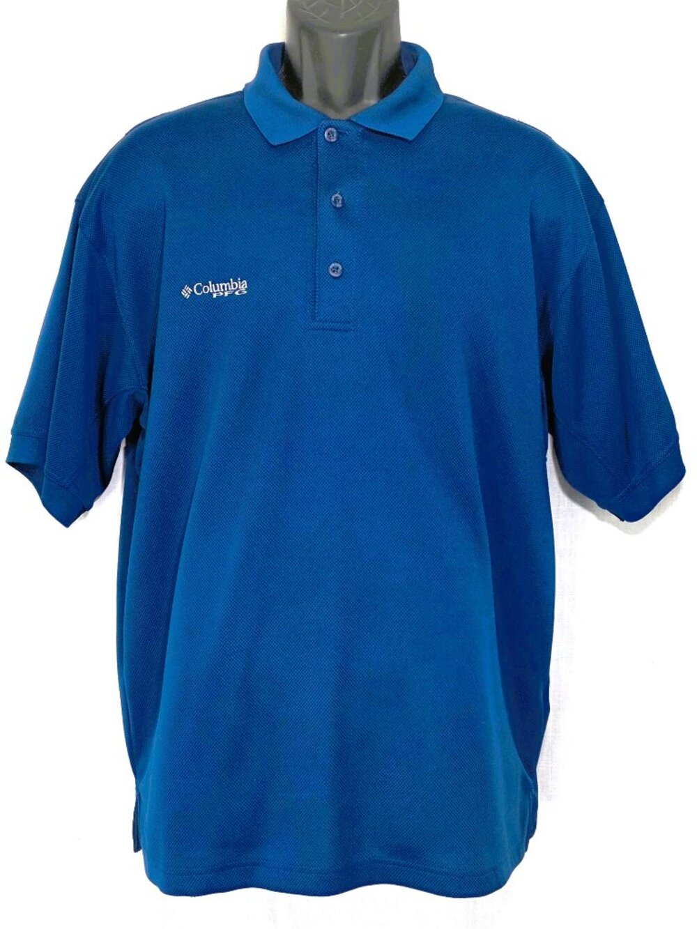 Columbia PFG Omni-Shade Blue Performance Polo Men’s Medium